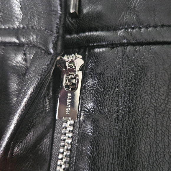 Babaton Black Command Cropped Vegan Leather Pant Size 8 - Picture 6 of 10